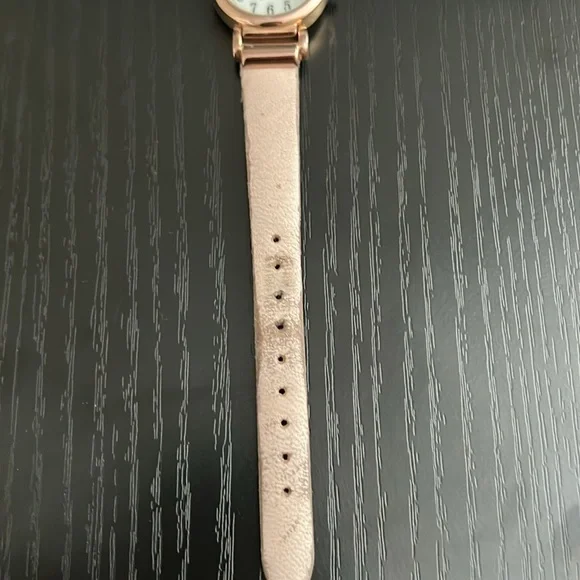 Anne Klein 10/9886 Rose Gold Bezel Pink Leather Band Women's Watch - Picture 6 of 6